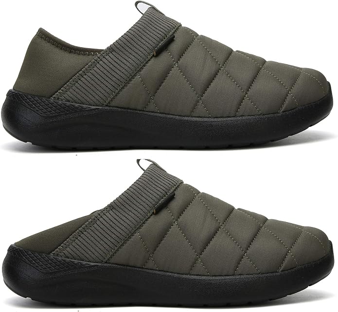 KUBUA Slippers for Men and Womens Indoor House Shoes Plush Slip on Outdoor - Image 2