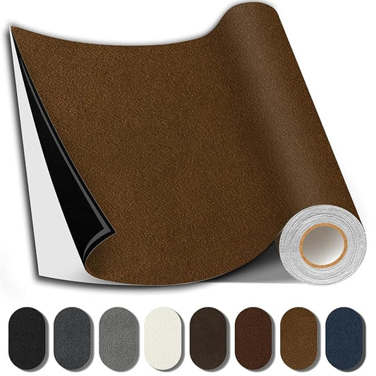 Suede Repair Patch, 17X158 Inch Fabric Large Repair Tape, Self-Adhesive Patches by SHAGOOM