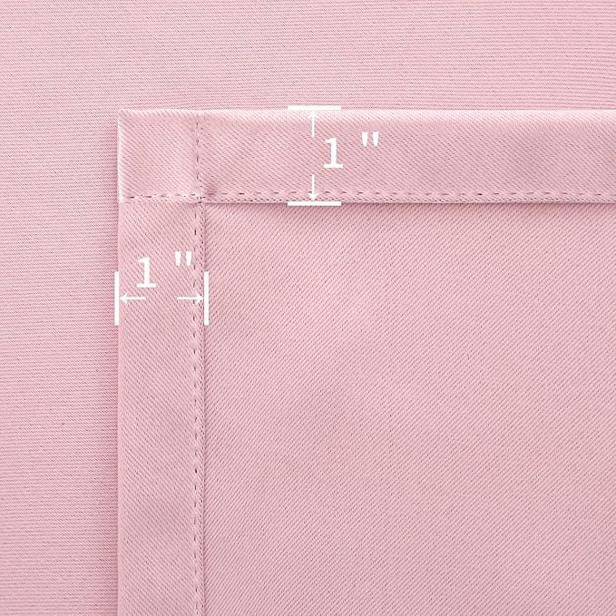 BGment Baby Pink Room Darkening Curtains - Image 7