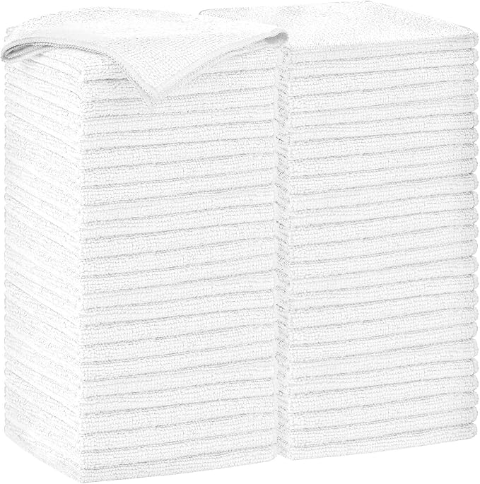 AIDEA Microfiber Cleaning Cloth-50PK, Soft Microfiber Towels by AIDEAHOME