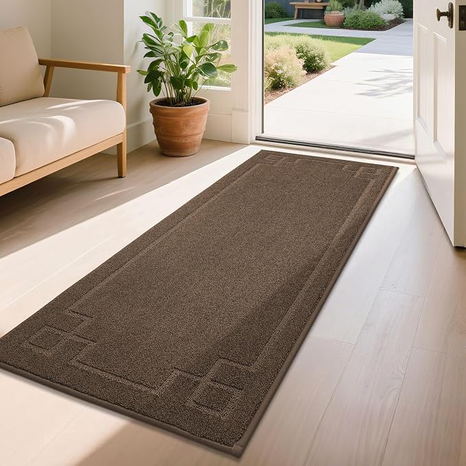 BEQHAUSE Door Mat 24" x 60", Non-Slip Door Mats Indoor Entryway Rugs Washable by BEQHAUSE