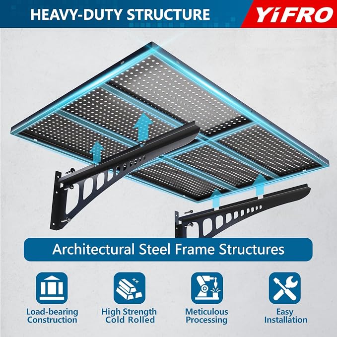 4-Pack 2x3ft Heavy Duty Garage Wall Shelving, 1000 lbs Load Capacity, Garage - Image 3