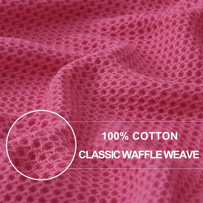 Homaxy 100% Cotton Waffle Weave Kitchen Dish Cloths, Ultra Soft Absorbent Quick - Image 2