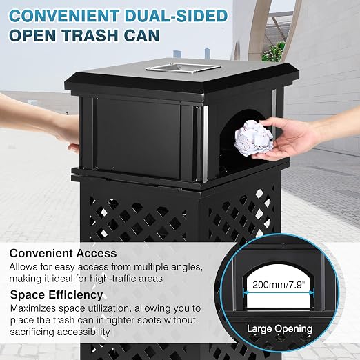 IRONWALLS Indoor/Outdoor Trash Can - Image 4
