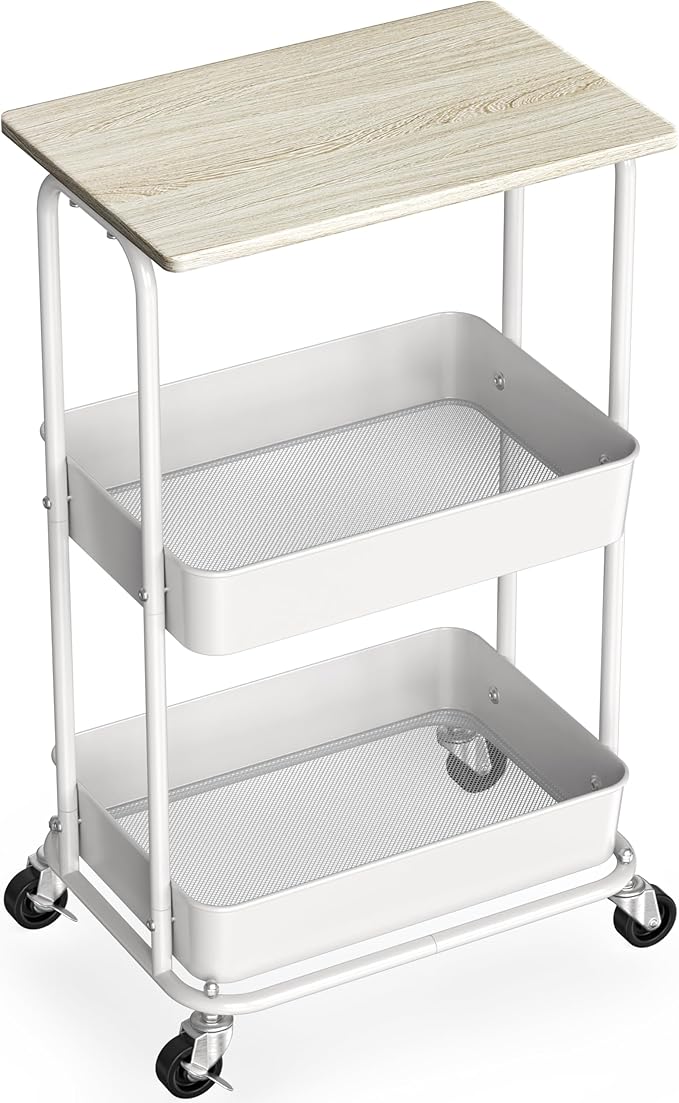 Simple Houseware 2-Tier Rolling Utility Cart by SimpleHouseware