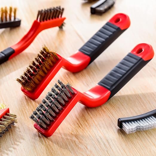 Sumind 60 Pcs Wire Cleaning Brush Set Nylon/ Stainless Steel/ Brass Metal Brush - Image 4