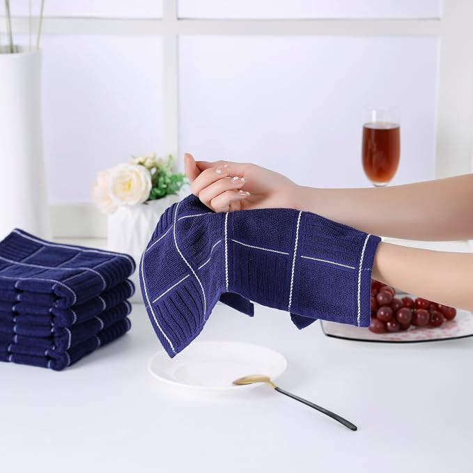 Glynniss Kitchen Towels and Dishcloths Set, Four Kitchen Dish Towels 16x26 - Image 3