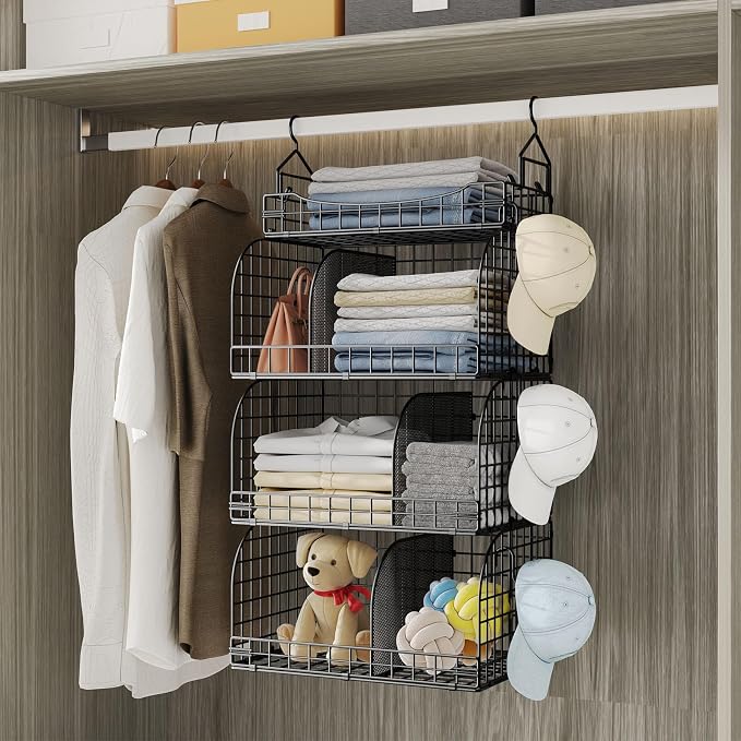 HapiRm Hanging Closet Organizer Storage - Image 4