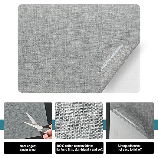 J.CARP 2Pcs Linen Repair Patches, Large Self-Adhesive Fabric Patch - Image 3