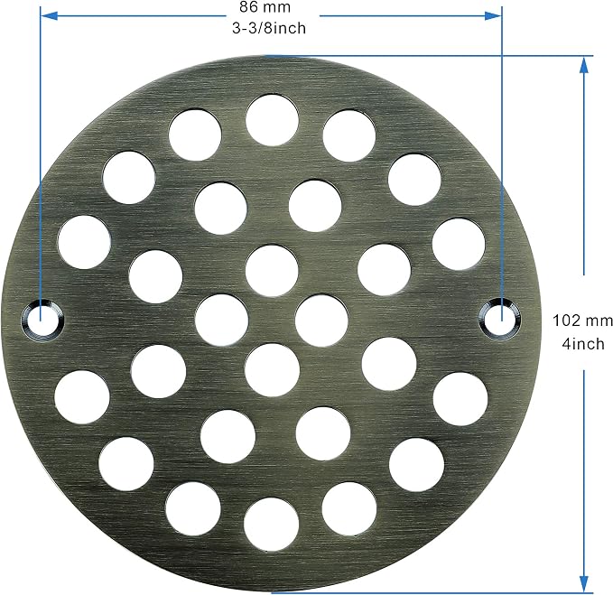 4-Inch Screw-in Shower Strainer Drain Cover Replacement Floor Strainer - Image 2