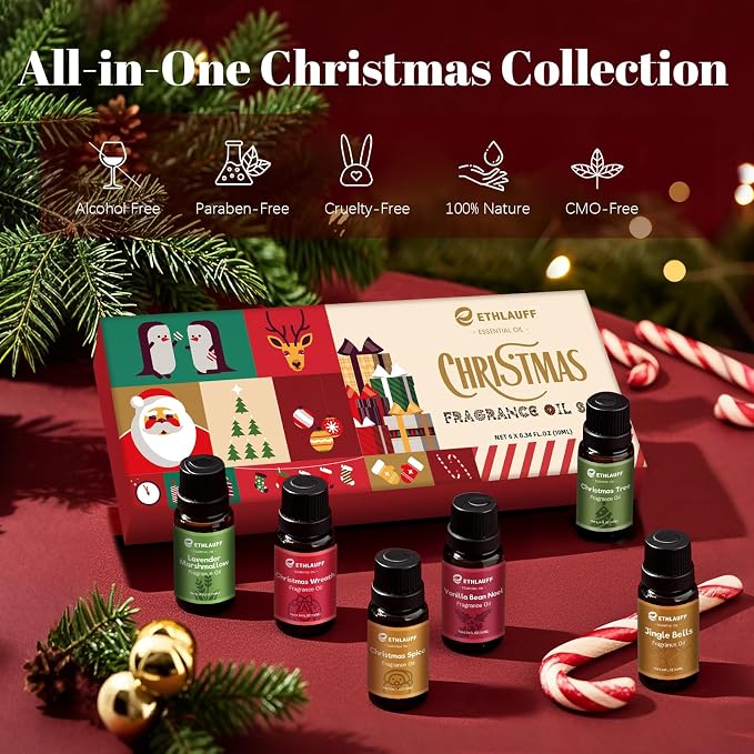 Essential Oils Set, Jingle Bells, Christmas Wreath, Christmas Tree, Christmas - Image 2