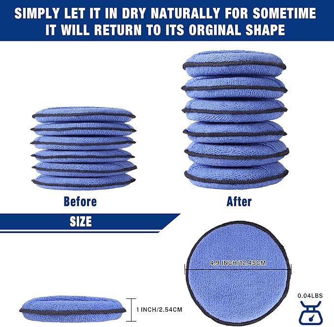 WORKPRO 18-Pack Car Wax Applicator Pads - Image 7