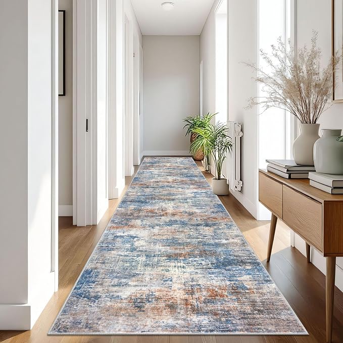 IOHOUZE Abstract Runner Rug 3x16 Ft Extra Long Washable Runners - Image 8