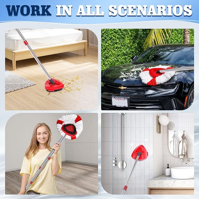 4 Packs Spin Mop Replacement Heads Compatible - Image 5
