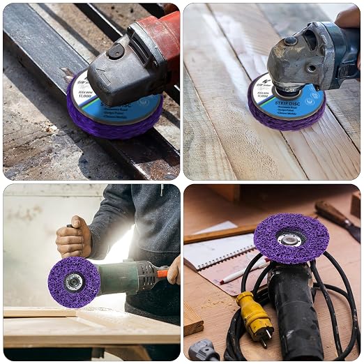 20 Pcs 4" x 5/8" Strip Discs Bulk, Paint Stripping and Rust Removal Wheels - Image 7