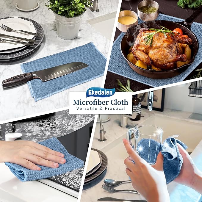 Microfiber Cleaning Cloth Waffle Weave - Image 8