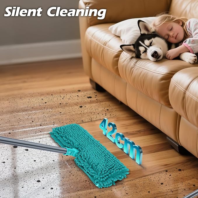 MASTERTOP Microfiber Flat Mop, Double-Sided Dust Mop - Image 4