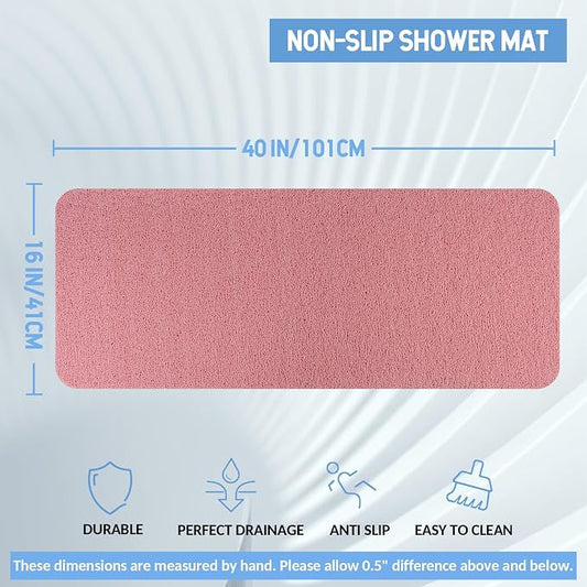 Non-Slip Bathtub Mat, Anti Slip Shower Mat, Fast Drying Bathtub Mats, Foot - Image 2