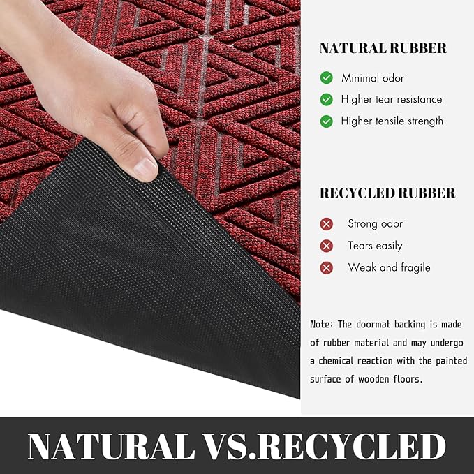 Yimobra Extra Large Door Mat 60x32, All-Weather Waterproof Non-Slip Welcome - Image 5