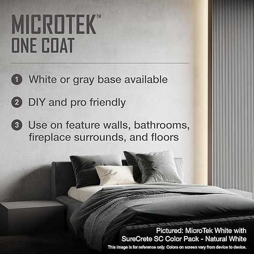 SureCrete MicroTek One Coat | Gray | 40 lb Bag | Microcement Overlay - Image 4