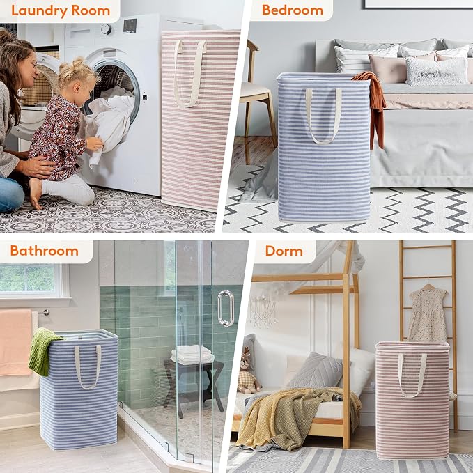 Lifewit 2 Pack Laundry Hamper Large Collapsible Laundry Basket, Freestanding - Image 6