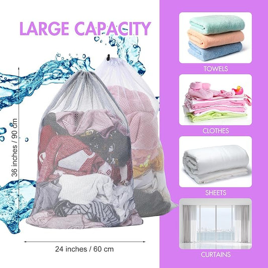 Berlune 30 Pack 24 x 36 Inches Large Mesh Bags - Image 2