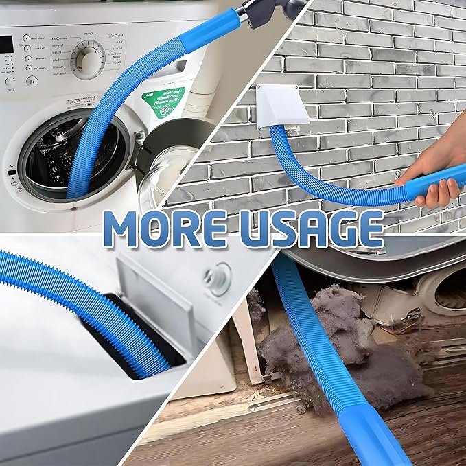 Upgraded Dryer Vent Cleaner Kit: Universal Vacuum Hose Attachment - Image 7
