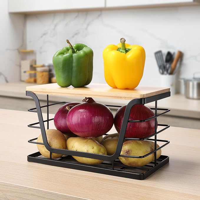 ALOCEO Small Wall Basket, Stainless Steel Adhesive Cabinet Door Organizer - Image 6