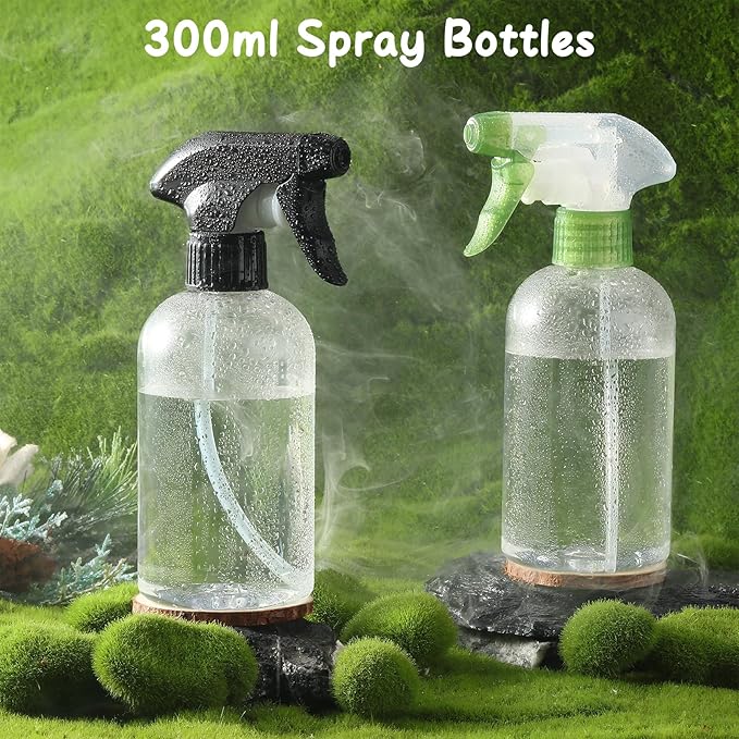 Bynccea Spray Bottle Empty Spray Bottles PET -10 oz/300 ml Plastic Water - Image 7