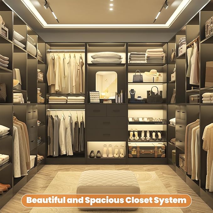 Unikito Freestanding Closet System, 25” Closet Organizer Wardrobe - Image 4