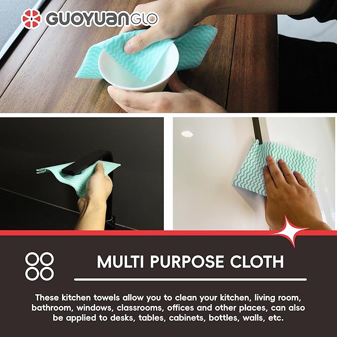 Disposable Dish Cloths Disposable Cleaning Towels Heavy Duty Reusable Cleaning - Image 5