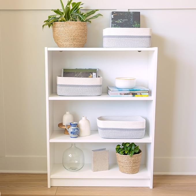 NaturalCozy 13.5”x8.5”x5.5” Storage Baskets - Image 3