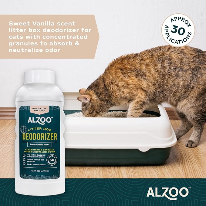 ALZOO Cat Litter Deodorizer, Concentrated Granules Absorb & Help Neutralize - Image 3