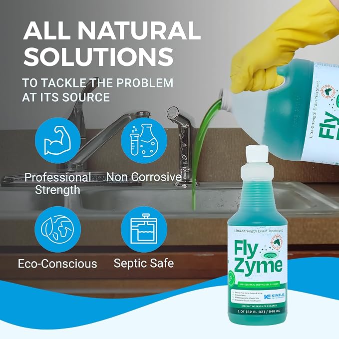 Kinzua Environmental Fly-Zyme, Highly Concentrated Enzyme Drain Cleaner - Image 4