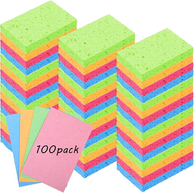 100pcs Kitchen Sponges Bulk Natural Sponges - Image 8