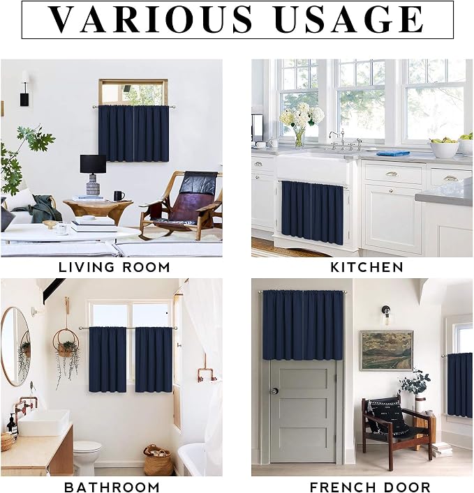 RYB HOME RV Camper Door Window Curtains -Blackout Privacy Curtains & Drapes - Image 7