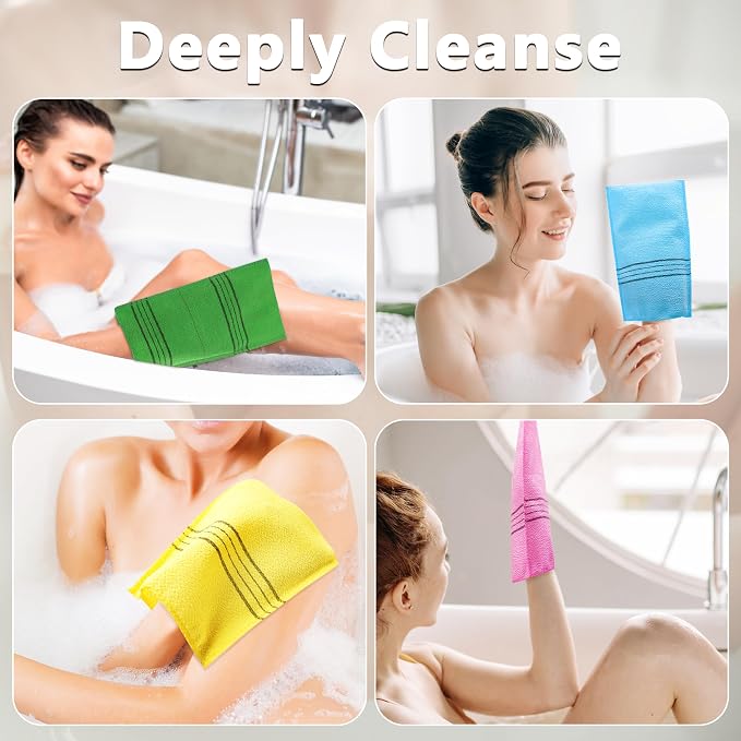15 Pcs Korean Exfoliating Mitt, 9*5.5 in Gentle Exfoliating Korean Scrub Mitt - Image 7