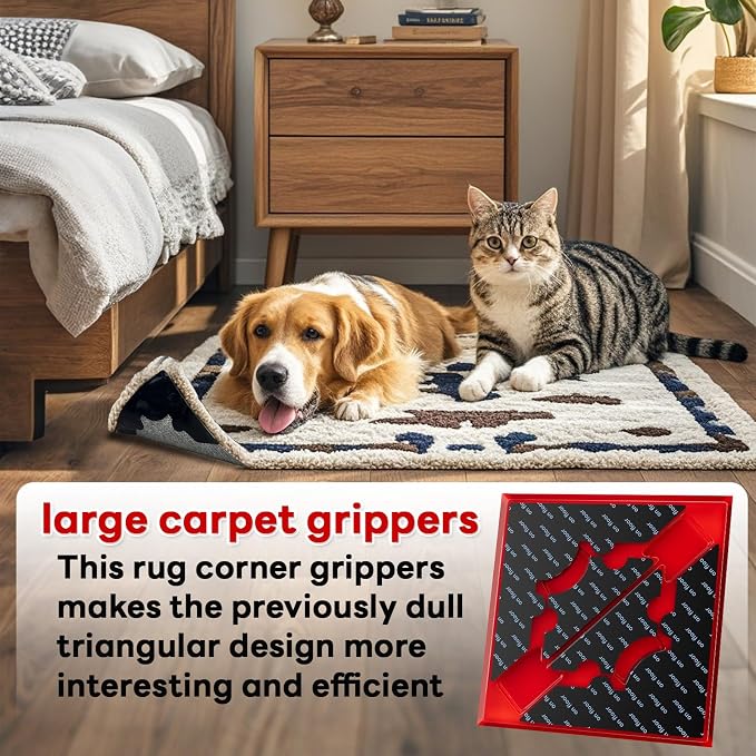 Rug Non Slip Grippers, Reusable Rug Tape Pads - Image 5