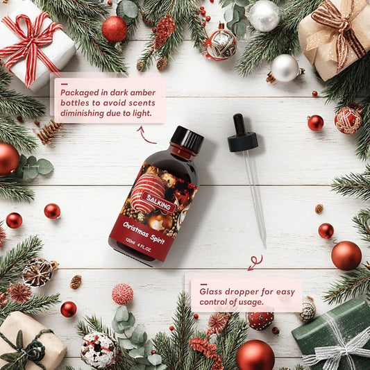 SALKING Christmas Spirit Fragrance Oil, 120ml Premium Essential Oils - Image 2