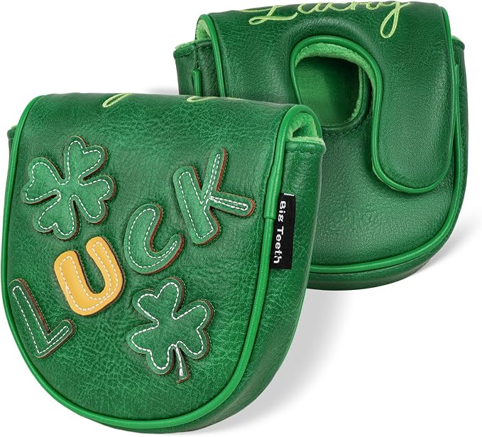 Golf Headcovers Golf Club Head Covers Four Leaf Clover Good Luck Charm by BigTeeth