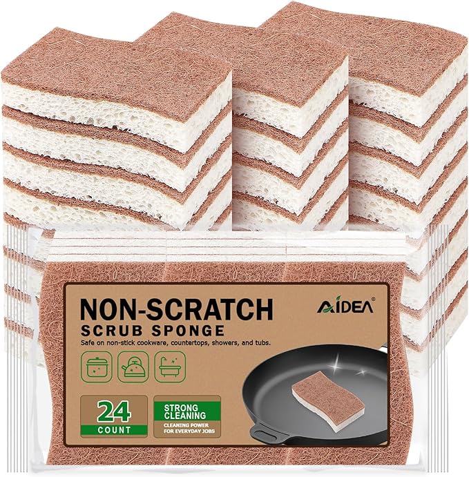 AIDEA Sponges Non Scratch, Natural Sponge by AIDEAHOME