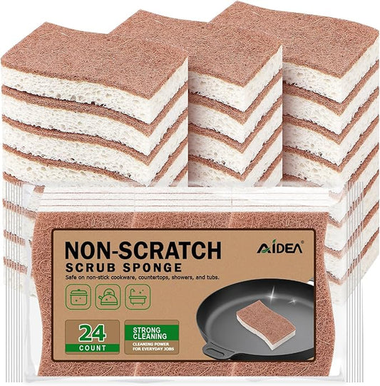 AIDEA Sponges Non Scratch, Natural Sponge by AIDEAHOME