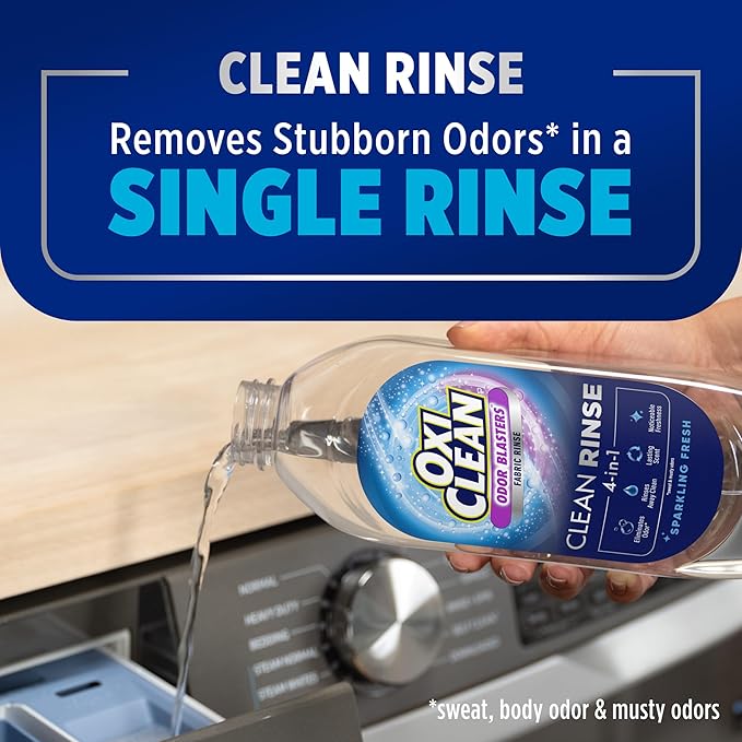 OxiClean Odor Blasters Fabric Rinse, 4-in-1 Clean Rinse Formula, Laundry - Image 4