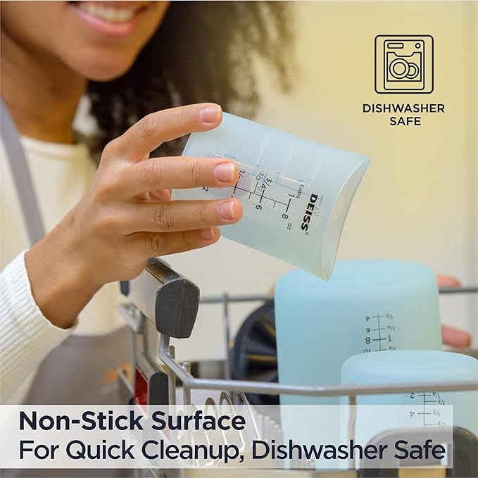 Deiss PRO 3 Piece Silicone Measuring Cup Set - Image 8