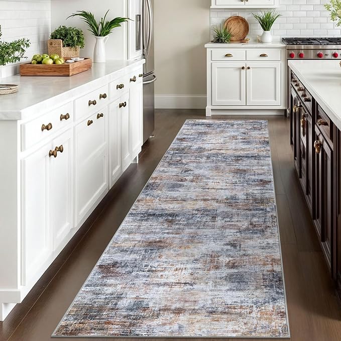 IOHOUZE Abstract Runner Rug 3x10 Ft Washable Runners - Image 2
