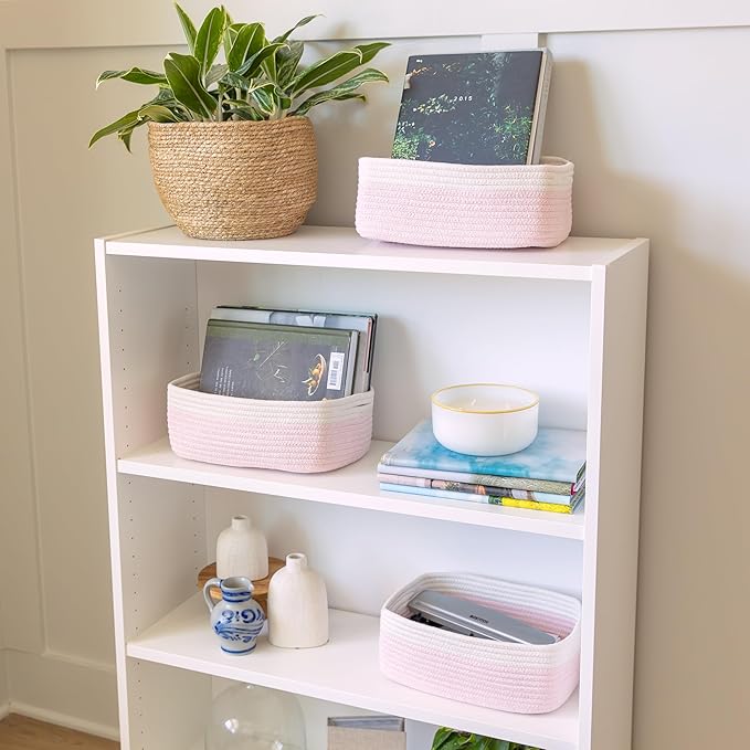 NaturalCozy 11.8"x8"x4.5” Rectangle Storage Baskets - Image 9