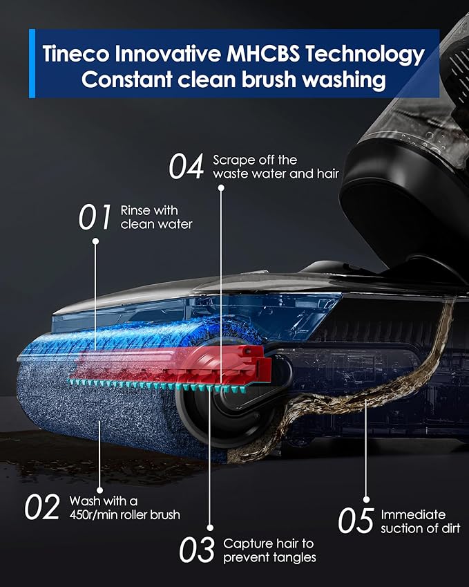 Tineco Floor ONE S7 Stretch Ultra Cordless Wet Dry Vacuum Cleaner, 180°Lay-Flat - Image 4