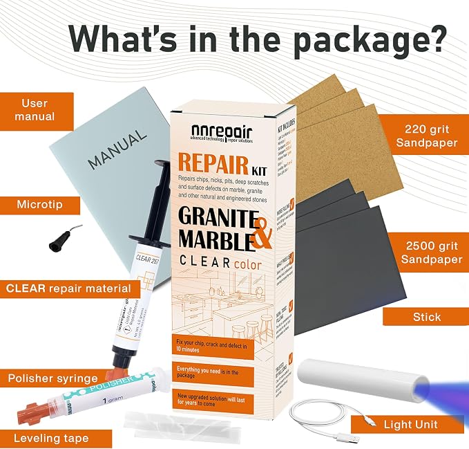Marble, Granite & Quartz Countertop Repair Kit - Image 7