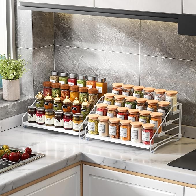 RCHYFEED Spice Rack Organizer for Cabinet, 4 Tier Spice Organization for - Image 5