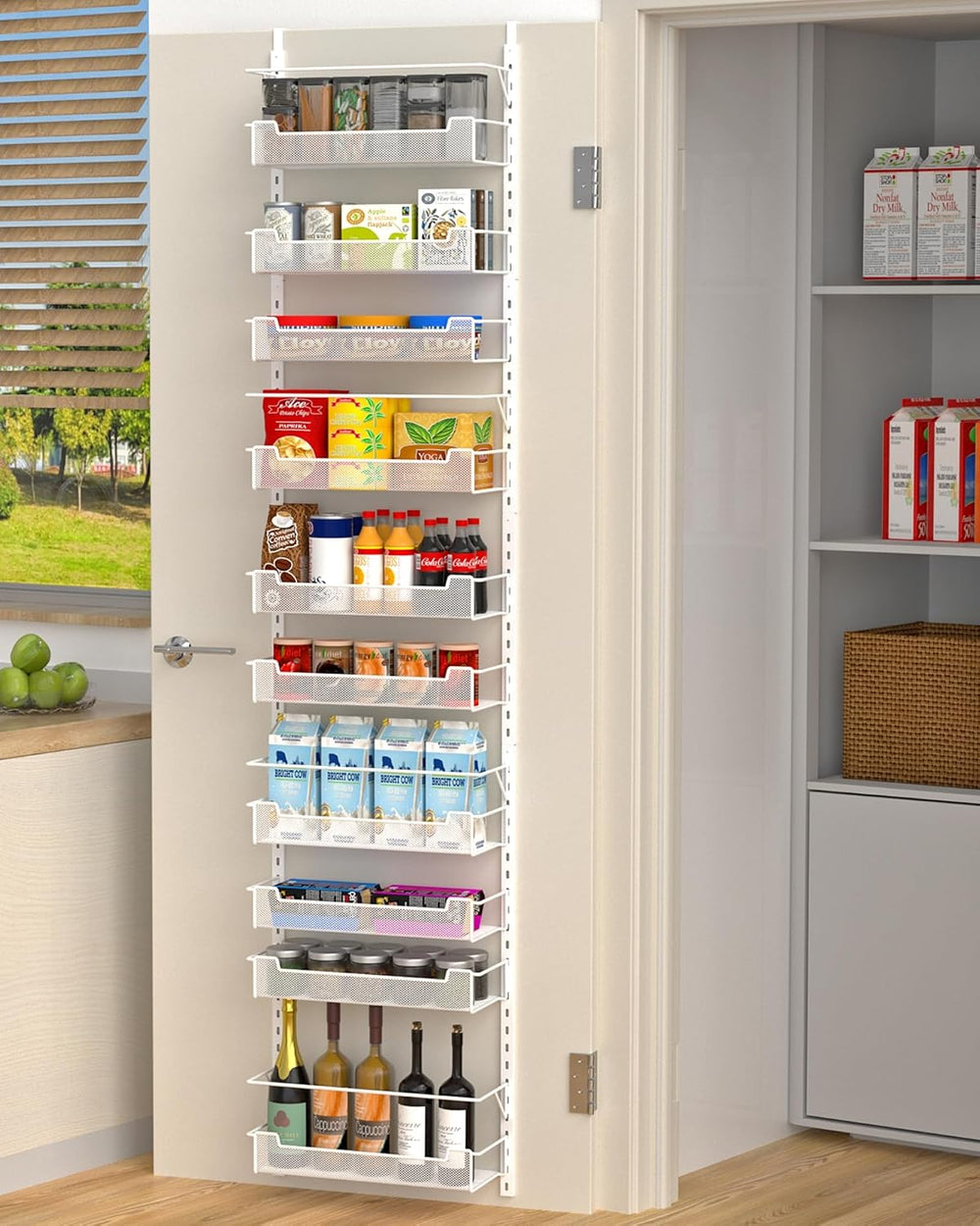 Over the Door Pantry Organizer, 10-Tier Over the Door Organizer